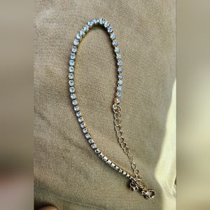 Diamond and gold bracelet